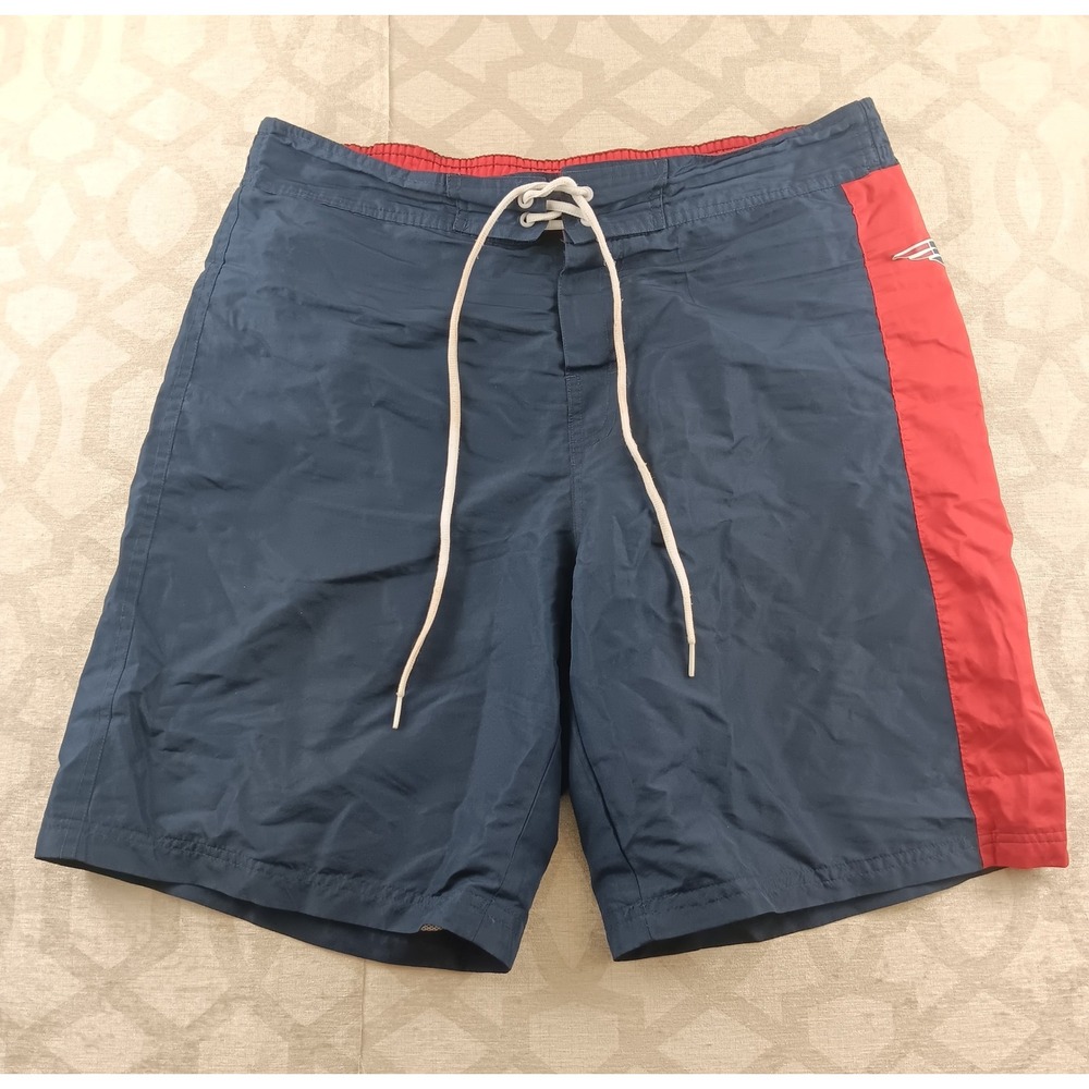 NFL New England Patriots G III Apparel Men's Board Shorts Navy‎ Red Logo Size L